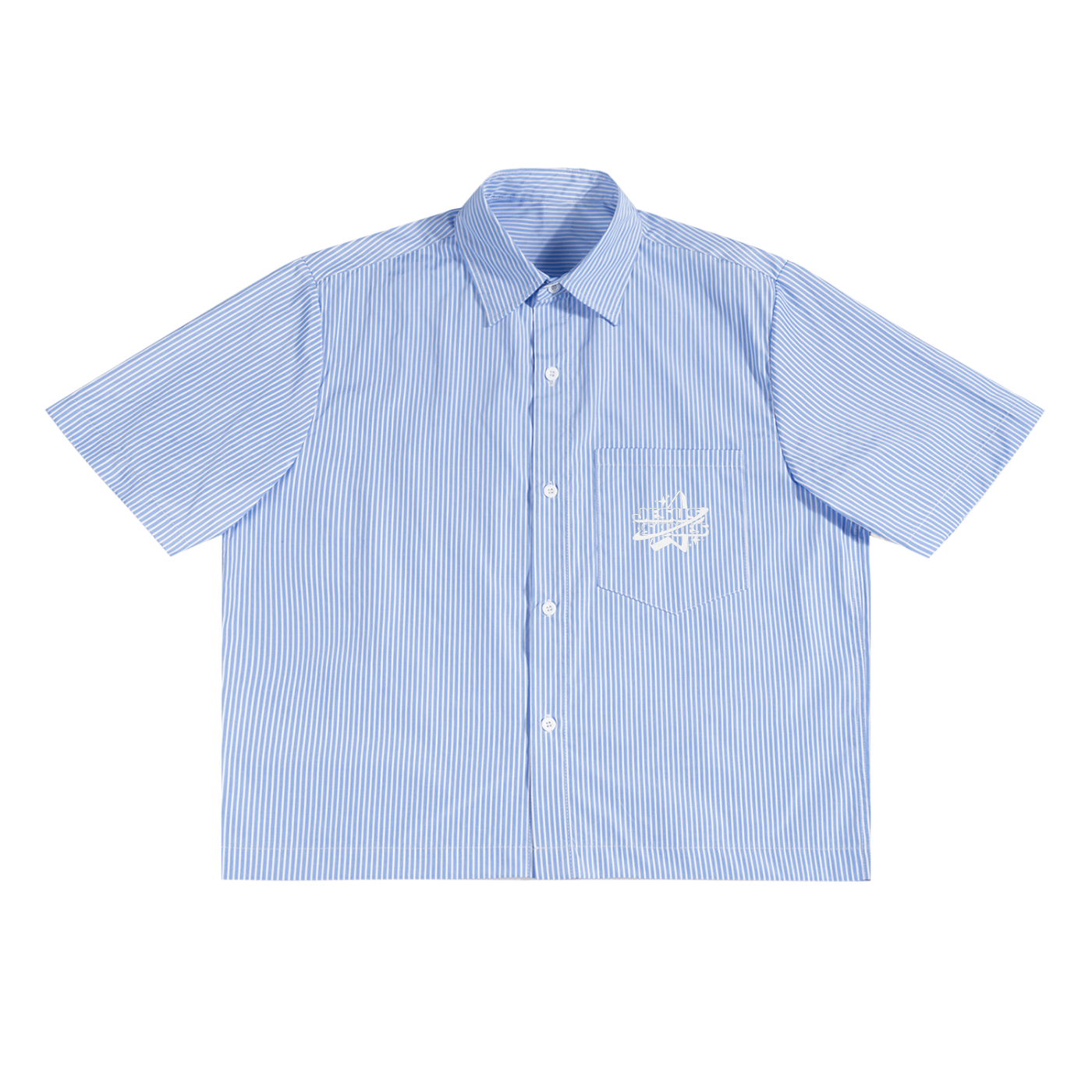 Jesus saves -  button up Boxy Shirt